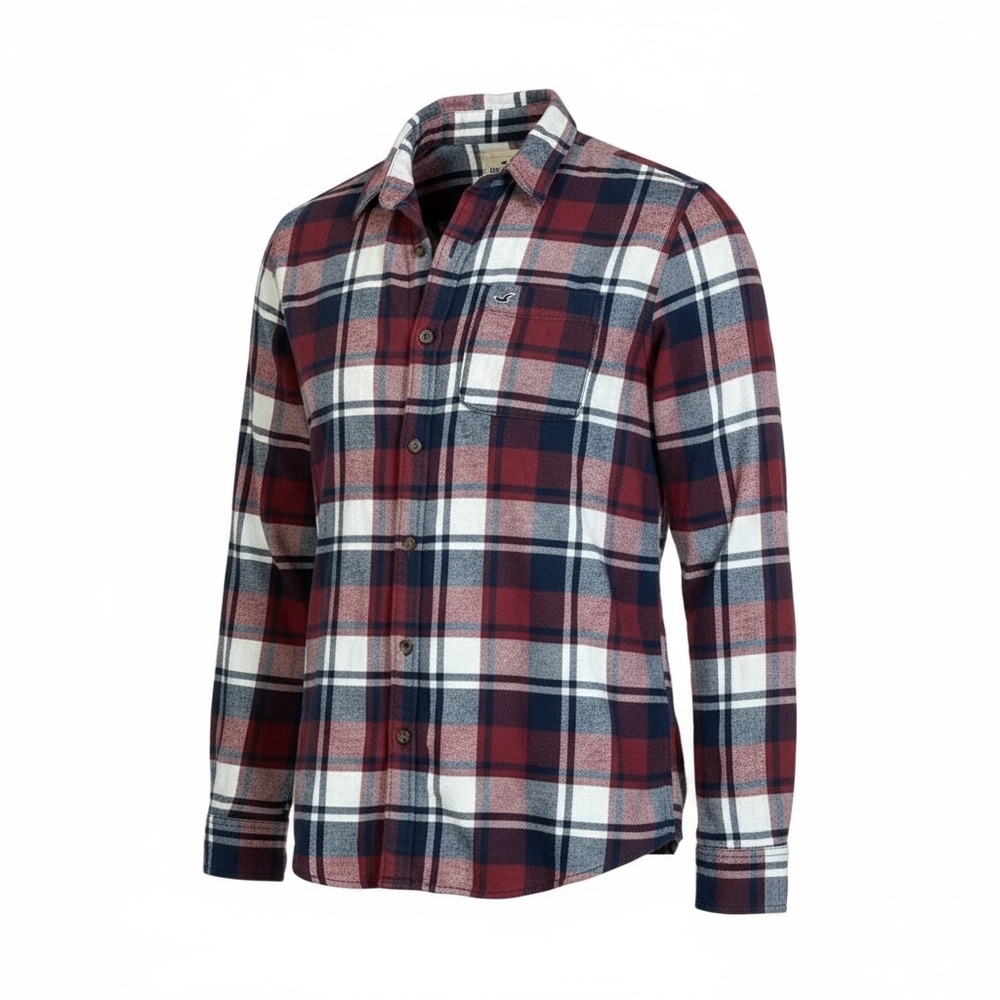 Hollister Red and Blue Plaid Shirt men’s XL